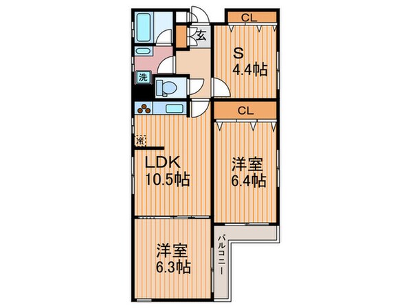 セザール麩屋町(501)の物件間取画像